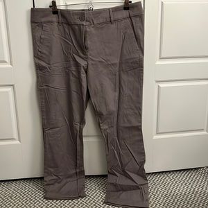 NWOT light gray modern roll cuff chino LOFT outlet